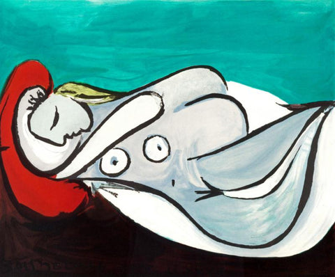 Dormeuse A Loreiller (The Sleeping Woman) - Large Art Prints by Pablo Picasso