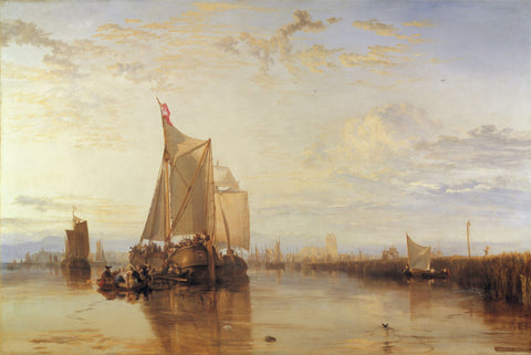 Dort or Dordrecht: The Dort Packet-Boat from Rotterdam Becalmed - Framed Prints by J. M. W. Turner