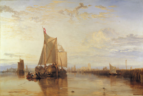 Dort or Dordrecht: The Dort Packet-Boat from Rotterdam Becalmed - Posters by J. M. W. Turner