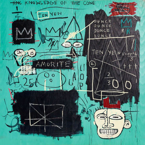Double Pi - Jean-Michel Basquiat - Neo Expressionist Painting - Framed Prints