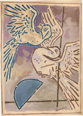 Doves by M F Husain