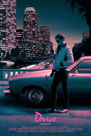 Drive - Ryan Gosling - Hollywood English Action Movie 2011 Graphic Art Poster - Art Prints