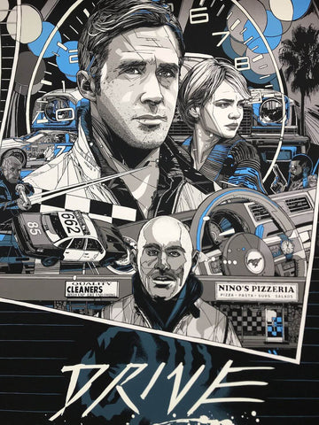 Drive - Ryan Gosling Ron Perlman - Hollywood English Action Movie Graphic Art Poster - Posters