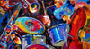 Drummer Band - Colorful Contemporary Painting - Posters