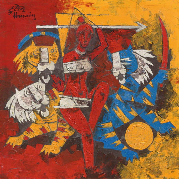 Durga - Maqbool Fida Husain - Framed Prints