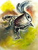 Durga Puja Bengal Dhaaki - Painting - Posters