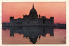 Dusk at Victoria Memorial Calcutta - Yoshida Hiroshi - Vintage Japanese Woodblock Print 1931 - Canvas Prints