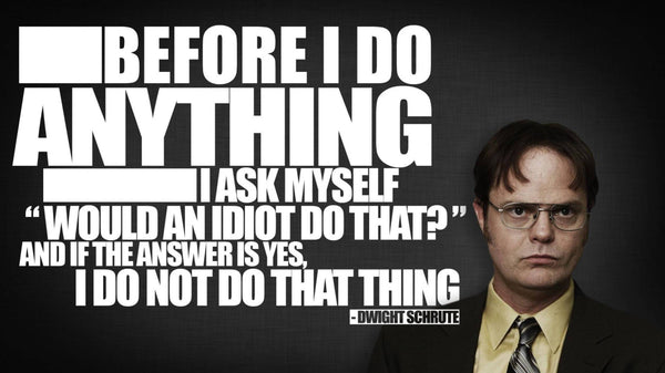 Before I Do - The Office - Dwight Schrute - Canvas Prints