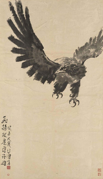 Eagle - Xu Beihong - Chinese Art Painting - Life Size Posters