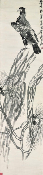 Eagle On Pine Tree - Qi Baishi - Framed Prints