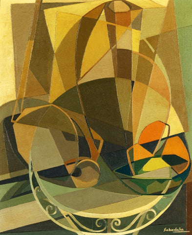 Earthenware And Fruit, 1958 - Framed Prints by Jehangir Sabavala