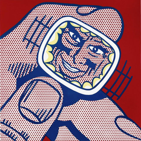 Eccentric Scientist - Roy Lichtenstein - Modern Pop Art Painting by Roy Lichtenstein
