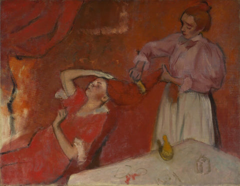 Combing the Hair (La Coiffure), 1896 by Edgar Degas