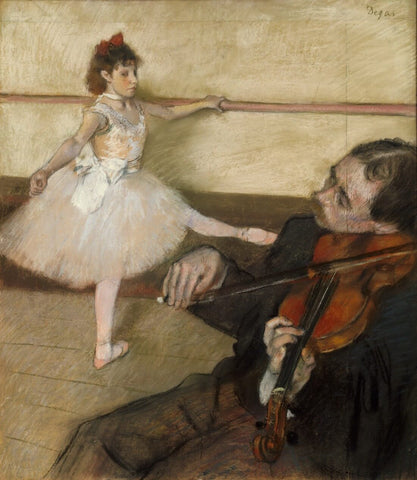 The Dance Lesson by Edgar Degas