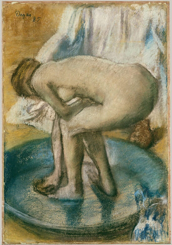 Woman in a Tub - Canvas Prints