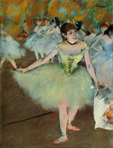 Edgar Degas - On Stage, 1879-81 by Edgar Degas