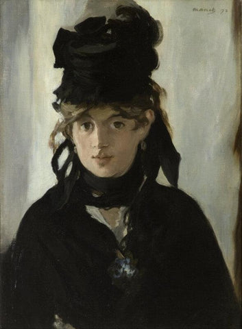 Berthe Morisot With A Bouquet Of Violets - Life Size Posters by Édouard Manet