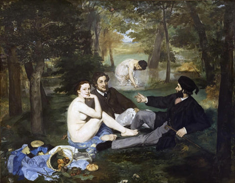 Lunch On The Grass (Le déjeuner sur l’herbe) - Edouard Monet by Édouard Manet