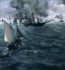 The Battle Of The Kearsarge And The Alabama (La Bataille Du Kearsarge Et De l'Alabama) - Edouard Manet - Framed Prints