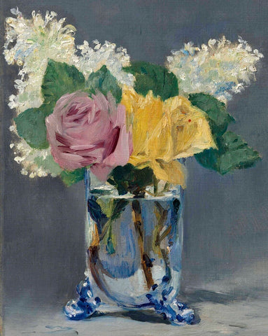 Lilacs And Roses (Lilas et roses) - Edvard Manet by Édouard Manet