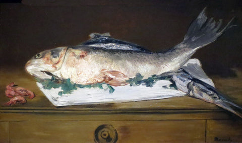 Still Life with Carp (Nature morte avec carpe) - Edouard Manet - Posters by Édouard Manet