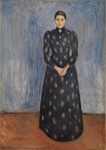 Inger in black and violet - Life Size Posters by Edvard Munch