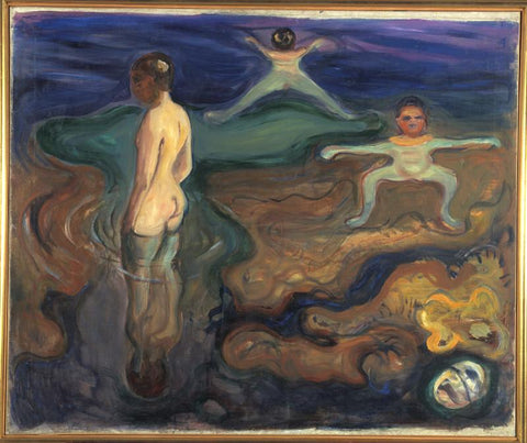 Bathing Boys - Large Art Prints by Edvard Munch