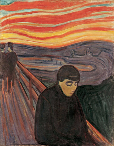 Despair - Canvas Prints by Edvard Munch