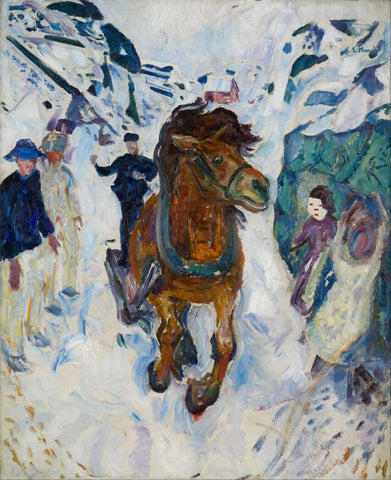 Galloping Horse – Edvard Munch Painting - Framed Prints
