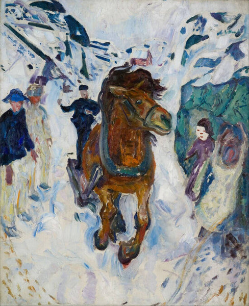 Galloping Horse – Edvard Munch Painting - Life Size Posters