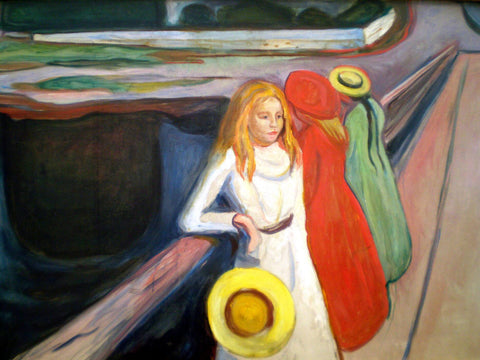 Girls on the Bridge  - Edvard Munch by Edvard Munch