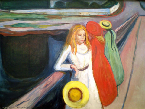 Girls on the bridge I - Posters by Edvard Munch