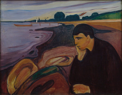 Melancholy II - ( Melankoli - II ) - Edward Munch by Edvard Munch