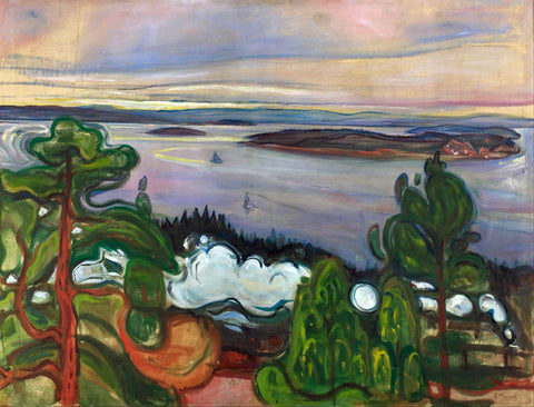 Train Smoke - Edvard Munch by Edvard Munch