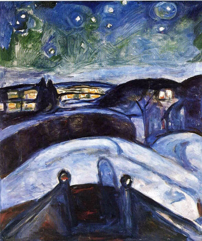 Starry Night - Posters by Edvard Munch