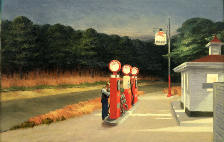 Artwork of Gas by Edward Hopper
