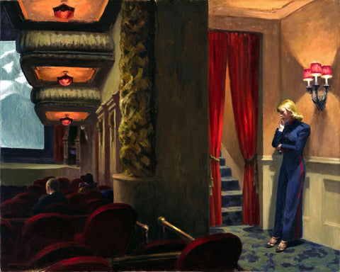 Edward Hopper - New York Movie by Edward Hopper
