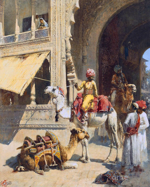 Indian Scene - Edwin Lord Weeks - Framed Prints