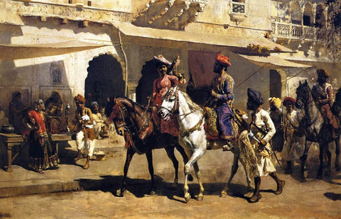 Edwin Lord Weeks - Leaving For Hunt At Gwalior by Edwin Lord Weeks