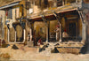 Merchants Along A Street In Bombay - Edwin Lord Weeks - Framed Prints