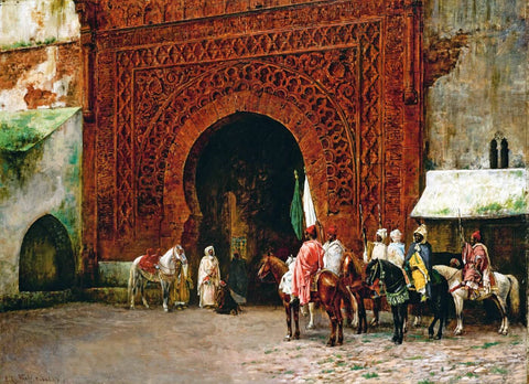 Edwin Lord Weeks - Rabat (The Red Gate) - Canvas Prints by Edwin Lord Weeks