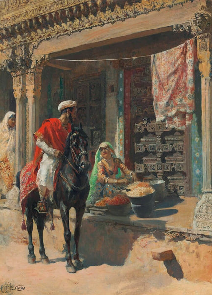 Edwin Lord Weeks - Street Vendor Ahmedabad - Posters