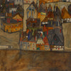 Egon Schiele - City In Twilight - Canvas Prints