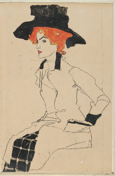 Portrait of a Woman 1910 - Framed Prints