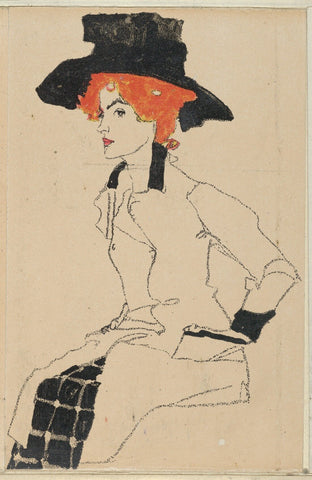 Portrait of a Woman 1910 - Posters by Egon Schiele