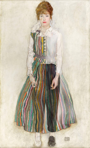 Egon Schiele - Edith Als Muse (Edith As Muse) - Life Size Posters by Egon Schiele