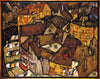 Egon Schiele - Krumau Hauserbogen (Crescent of Houses) - Framed Prints