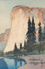 El Capitan in Yosemite (American Series) - Yoshida Hiroshi - Ukiyo-e Woodblock Print Japanese Art Painting - Art Prints