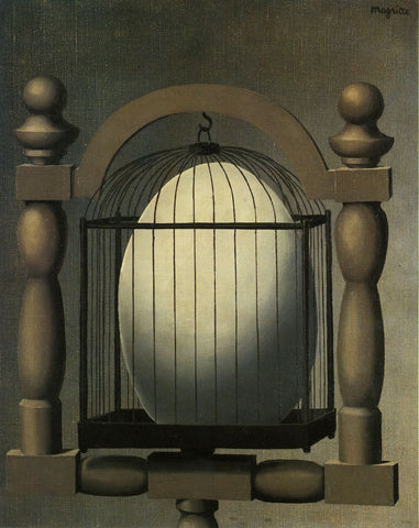 Elective Affinities (Les Affinités électives) – René Magritte Painting – Surrealist Art Painting by Rene Magritte