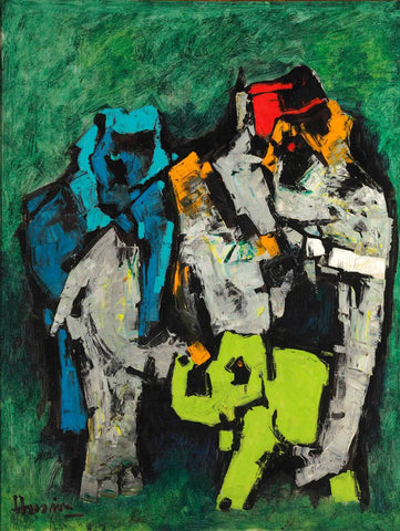 Elephants by M F Husain